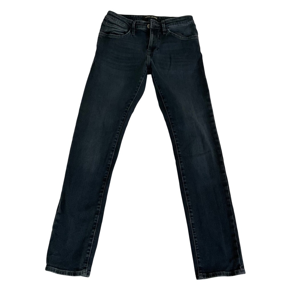 Mavi Jake Slim Leg Mens 28/32 Black Stretch Denim Jeans AST4030083